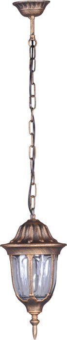 Lumes Czarno-złota lampa wisząca na taras w stylu retro- S324-Hadson