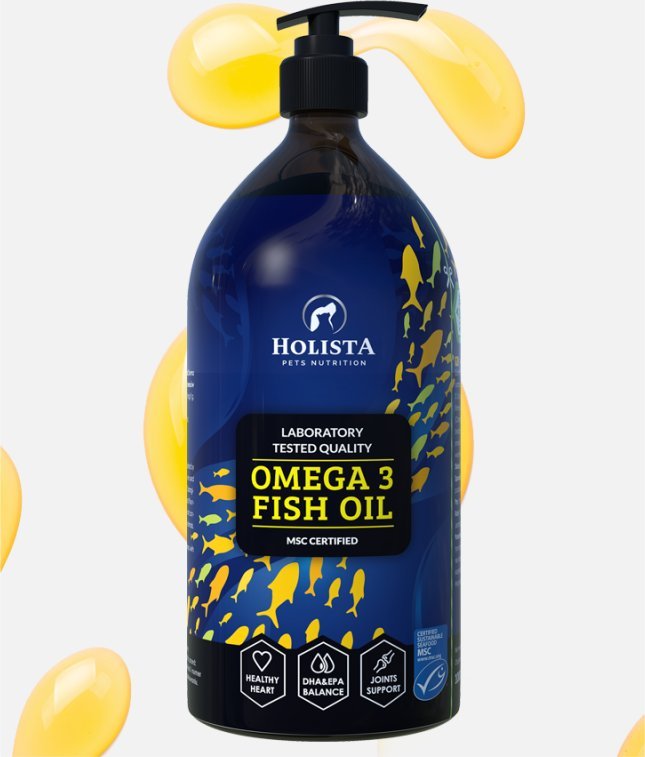 Holista Pets Olej Omega3 - Fish Oil - Holista - 1000ml