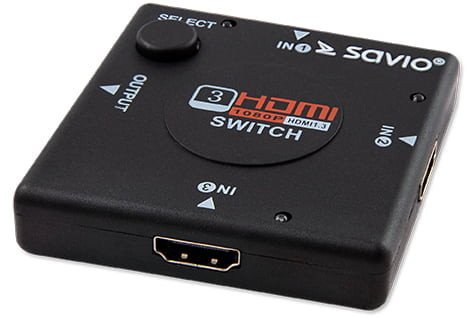 Savio Switch HDMI 3 porty (CL-26)