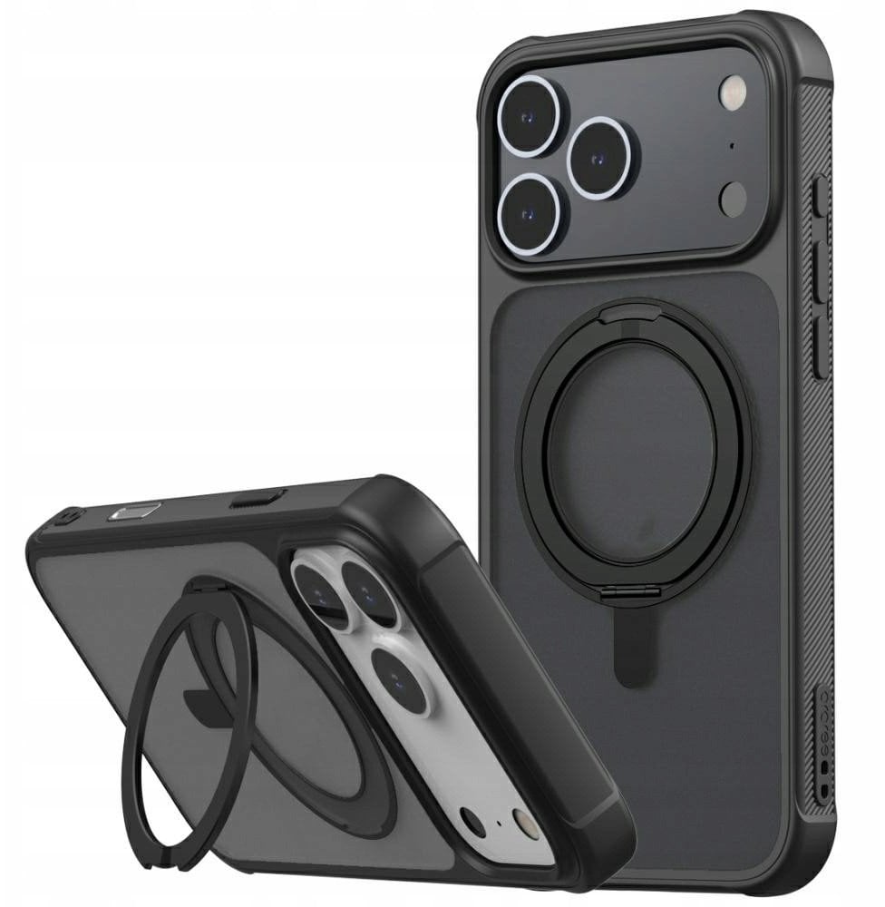 Araree Duple M Stand MagSafe Case for iPhone 17 Pro Max Black