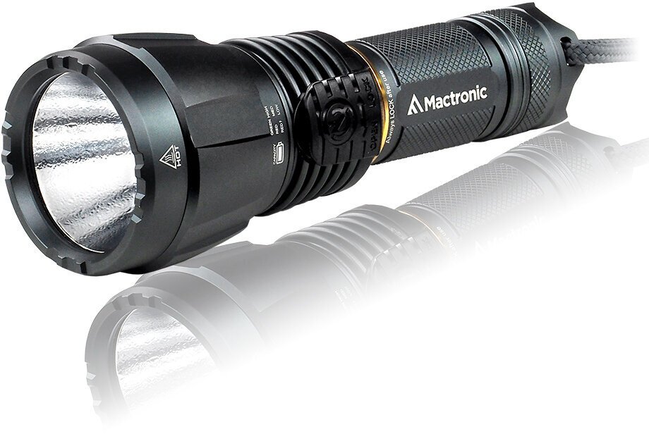Latarka MacTronic Latarka ręczna, Blitz K3, 3000lm, ładowalna, zestaw (akumulator, zasilacz AC 230V, pasek na rękę), walizka