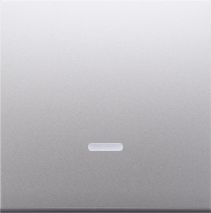 Kontakt-Simon Klawisz pojedynczy Simon 54 do łącznika z podświetleniem srebrny mat (DKW1L/43)