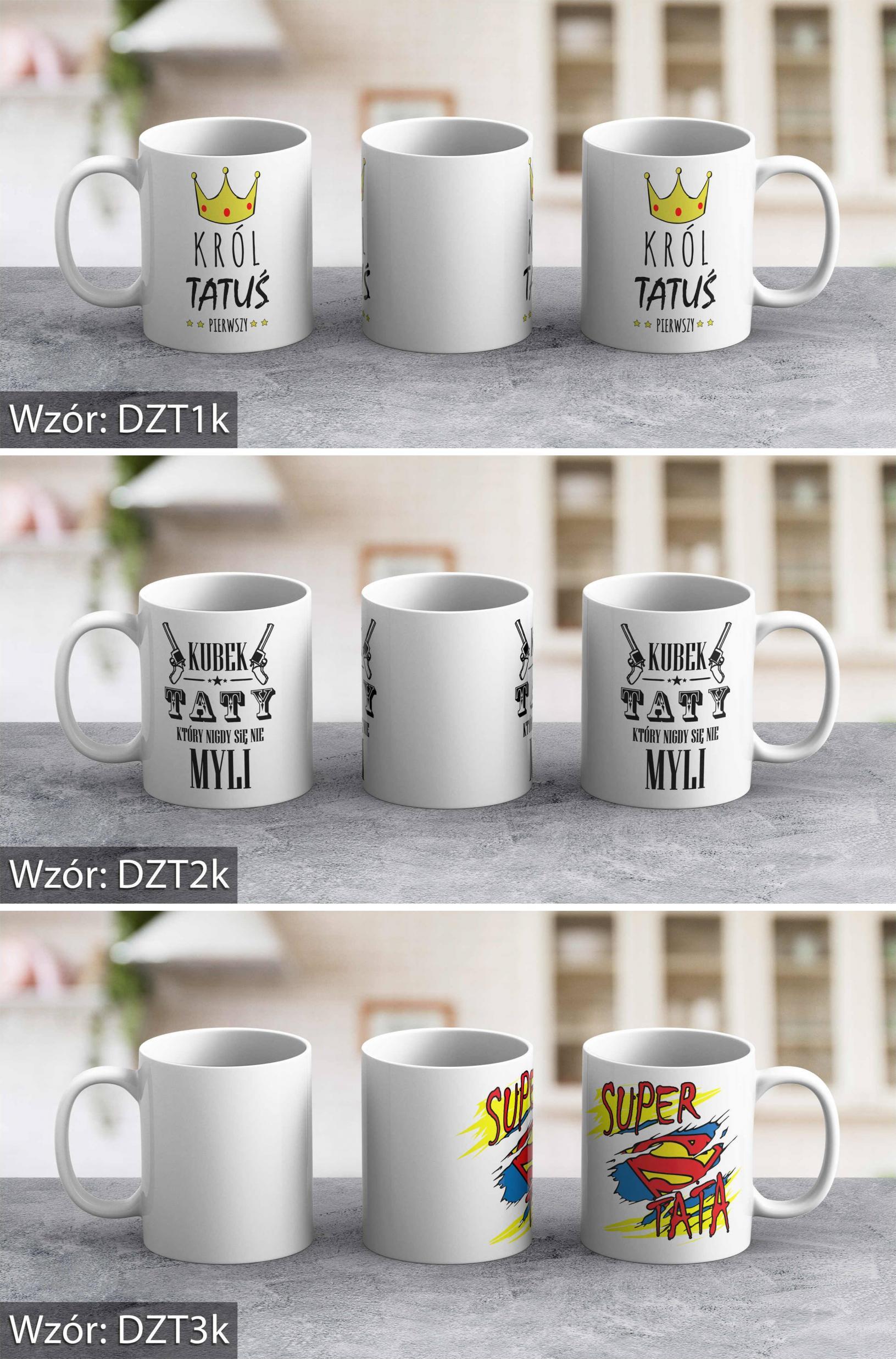 DARKSTORY Kubek dla taty prezent na DZIEŃ OJCA RÓŻNE WZORY