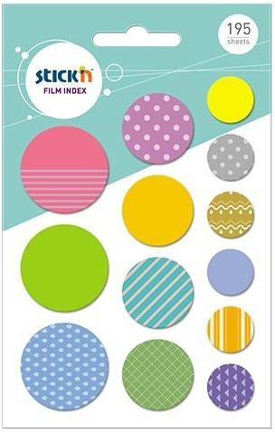 Stickn Zakładki indeksujące kształty Koła