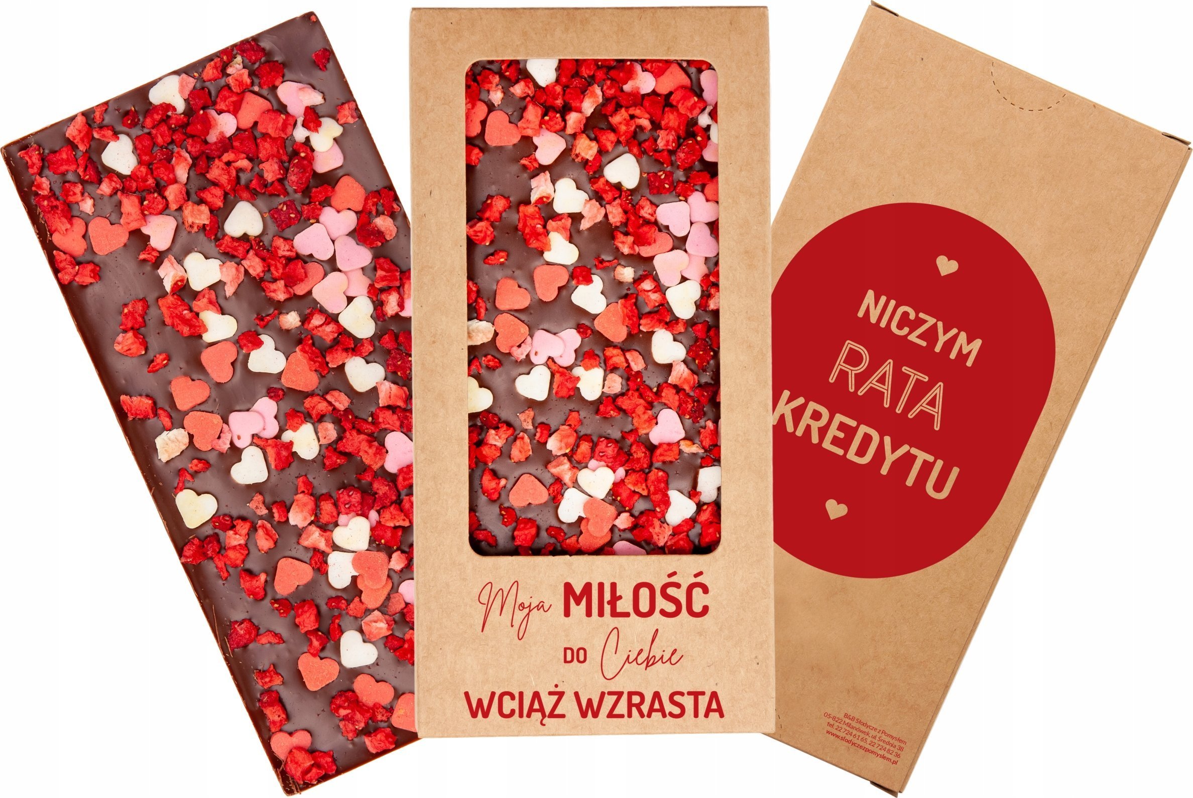 B&B Słodycze z Pomysłem Śmieszny prezent na Walentynki - czekolada nr 2