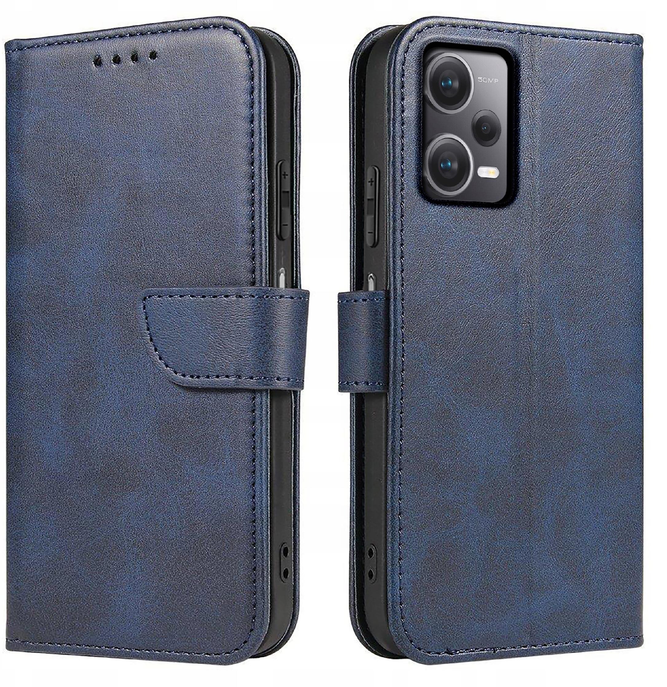 Etui do Xiaomi Redmi Note 12 5G Skórzane PORTFEL SKIN CASE + Szkło 9H