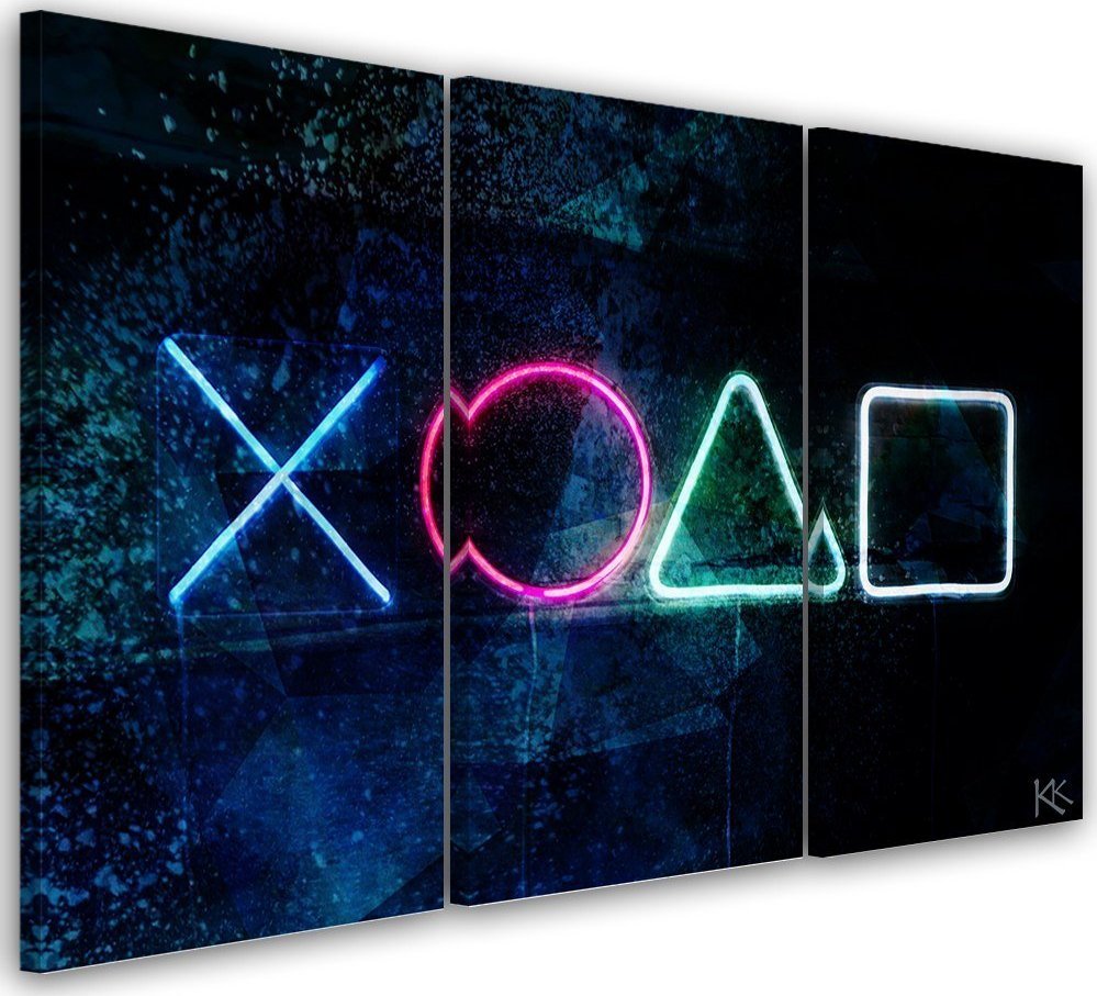 Feeby Obraz trzyczęściowy na płótnie, Konsola do Gry - 90x60