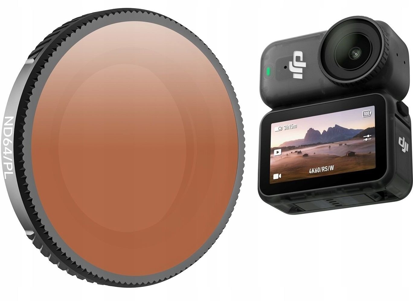 Filtr Hybrydowy 2w1 Polaryzacyjny Pl + Szary Nd64 Do Dji Osmo Nano + Etui / On-fi073-64p