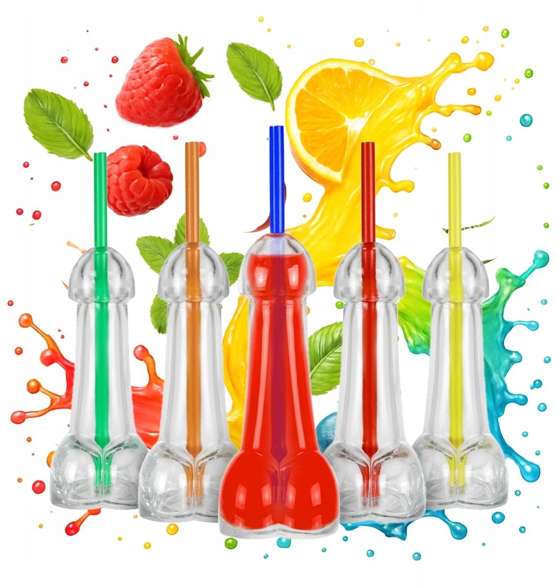 6x SZKLANE BUTELKI EROS 100 ml szklany pojemnik na imprezę urodziny wódkę