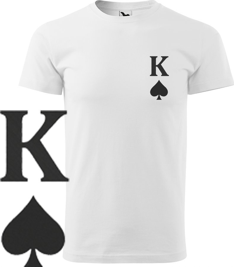 KOSZULKA NA DZIEŃ CHŁOPAKA KING KRÓL L KRÓTKI RĘKAW HAFT PREZENT BAWEŁNA