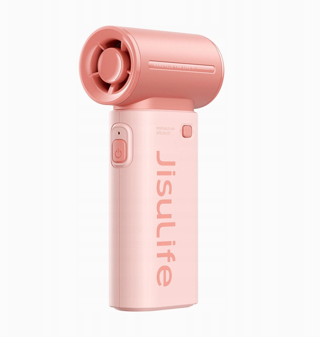 Mini dmuchawa Jisulife Handheld Fan Life9 5000mAh przenośny wiatraczek wentylator USB - różowy