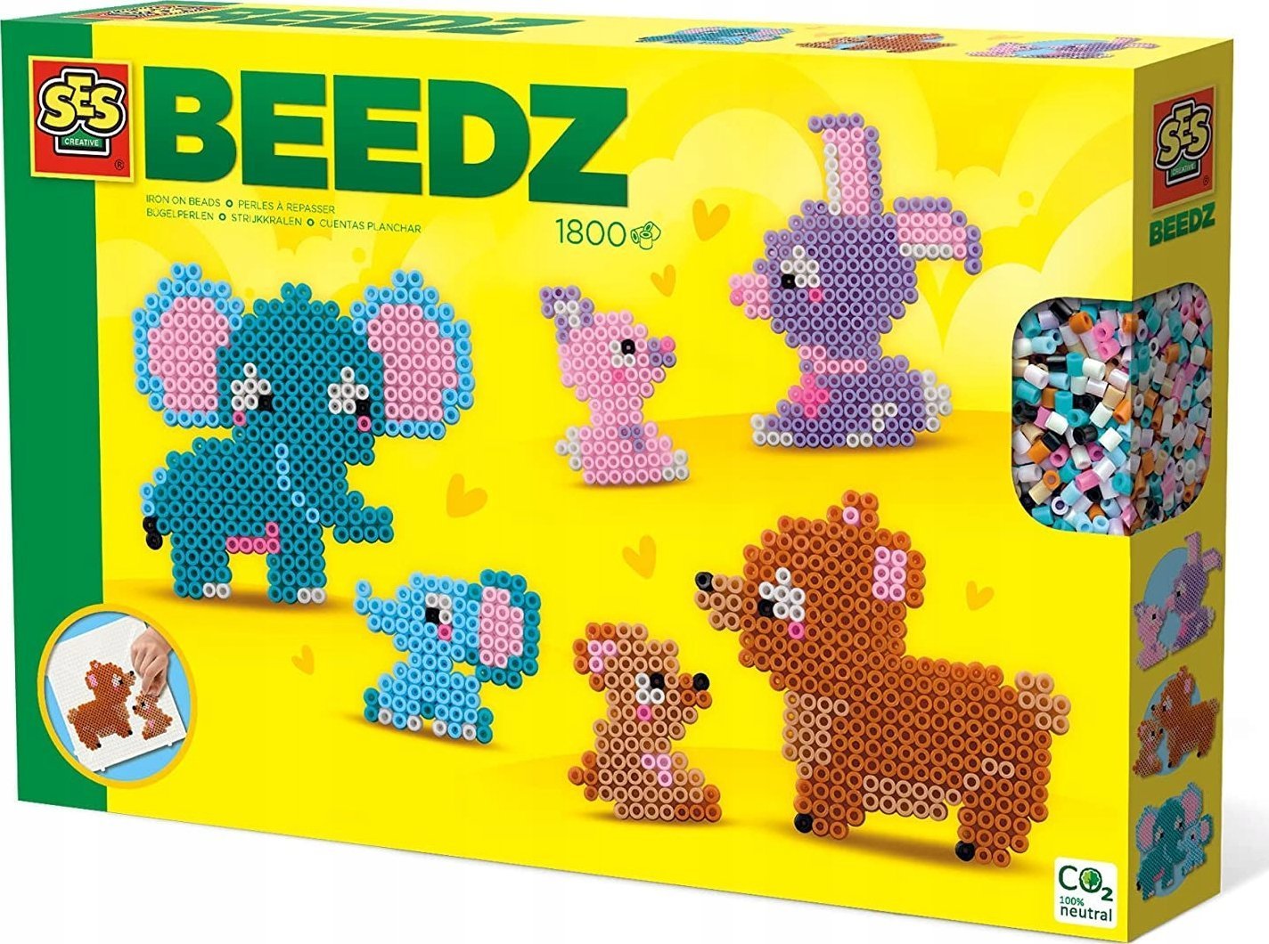 SES SES Koraliki prasowanka zwierzęta 1800 06218 62187