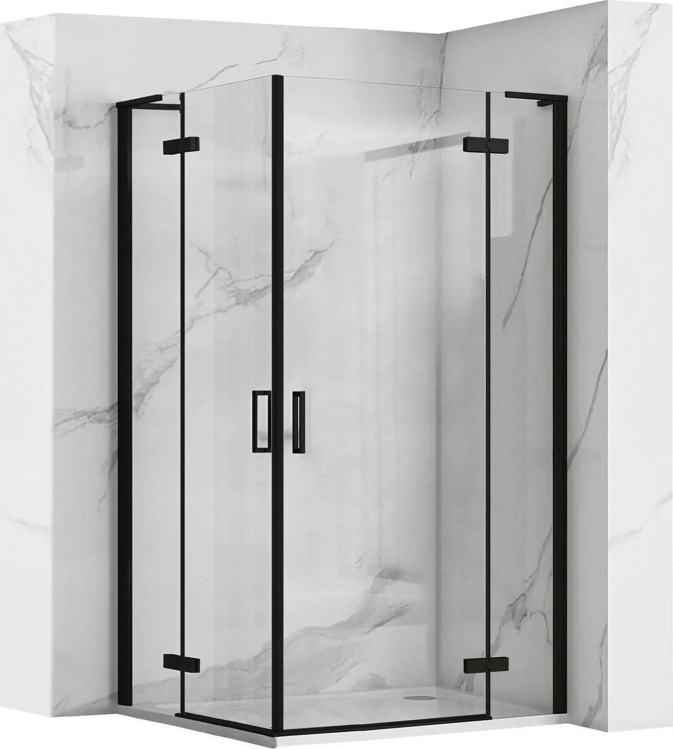 Rea Kabina Prysznicowa REA Hugo Double Czarna 80x100