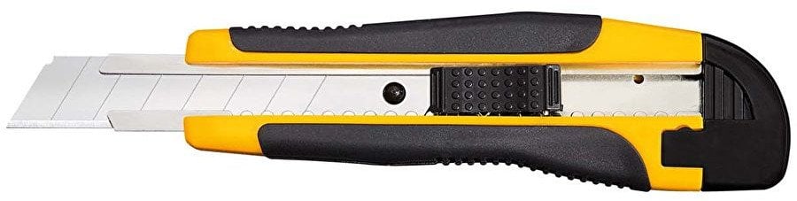 Wedo 78 618 nożyk Czarny, Stal, Żółty Odłamywane ostrze noża