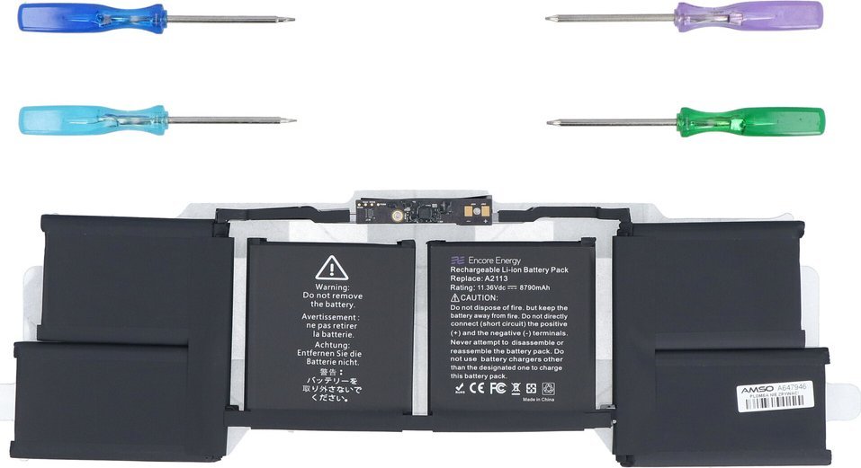 Bateria Nowa bateria Encore Energy do Apple MacBook Pro 16 A2141 99.8Wh 11.36V 8790mAh A2113