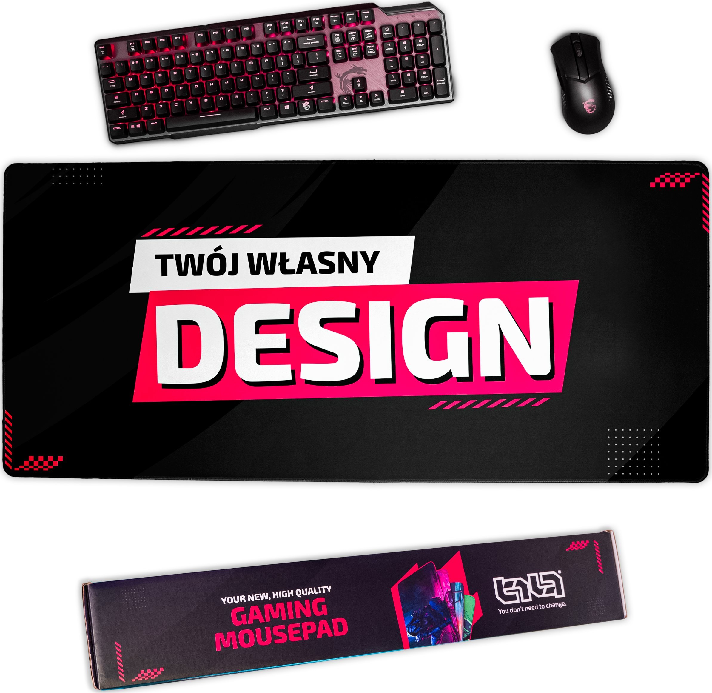 Podkładka Tilt Podkładka pod Mysz z Własnym Nadrukiem 90x40