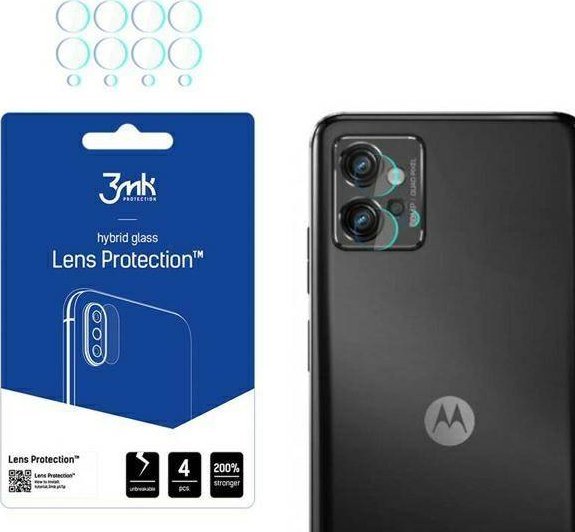 3MK Szkło hybrydowe na obiektyw aparatu do Motorola Moto G32 4 szt.