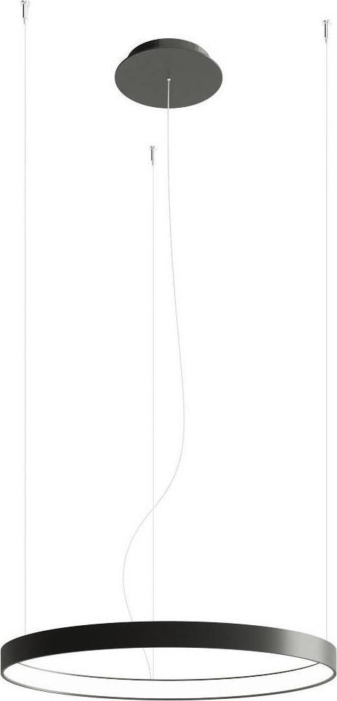 Lampa wisząca Thoro LAMPA wisząca RIO TH.108 Thoro metalowa OPRAWA zwis LED 30W 4000K ring czarny