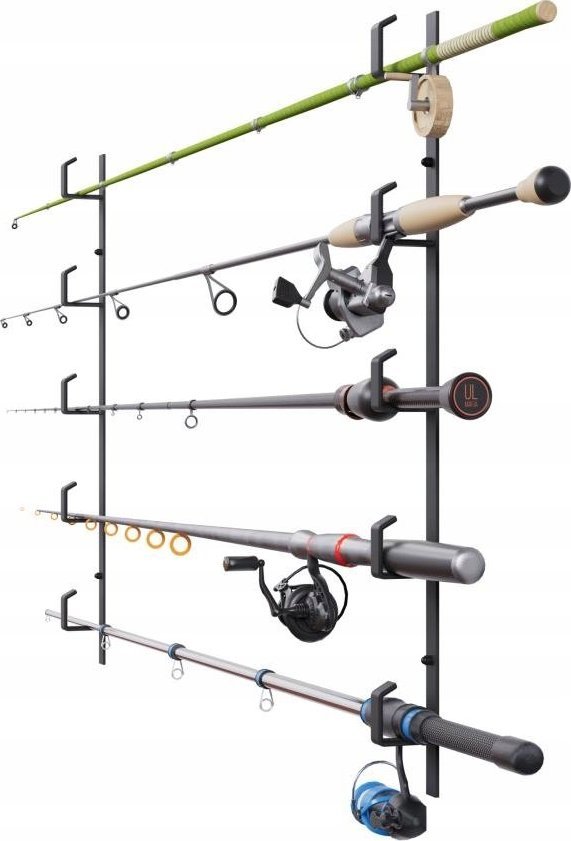 UCHWYT NA WĘDKI METALOWY NA SUFIT ŚCIANĘ WIESZAK
