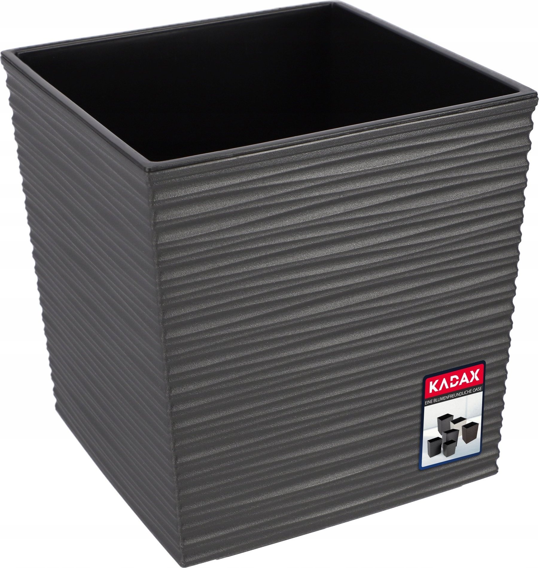 Kadax KADAX Doniczka Donica Osłonka + Wkład Grafit 40cm