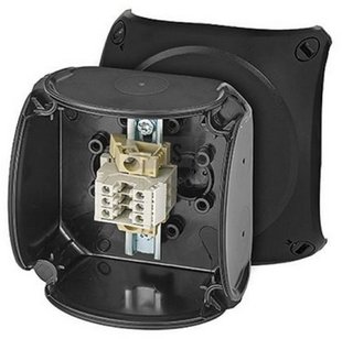 62000339 Puszka odgałęźna ATEX do stref 2 i 22 IP66 93x93x62mm czarna 3x2,5 mm2 Cu RX 0203 T