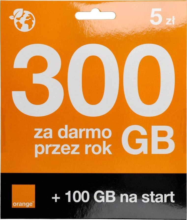 Orange Starter Karta SIM Card FREE 5PLN 6GB