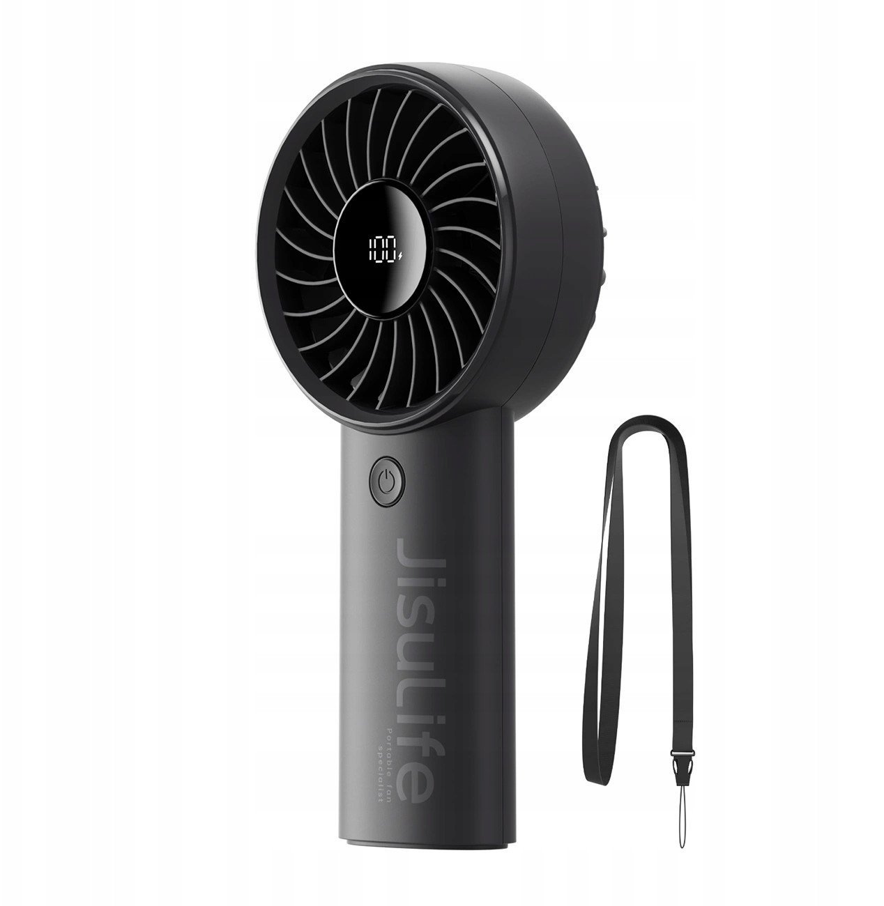 Mini wentylator Jisulife Handheld Fan Life4 3600mAh przenośny wiatraczek USB - czarny