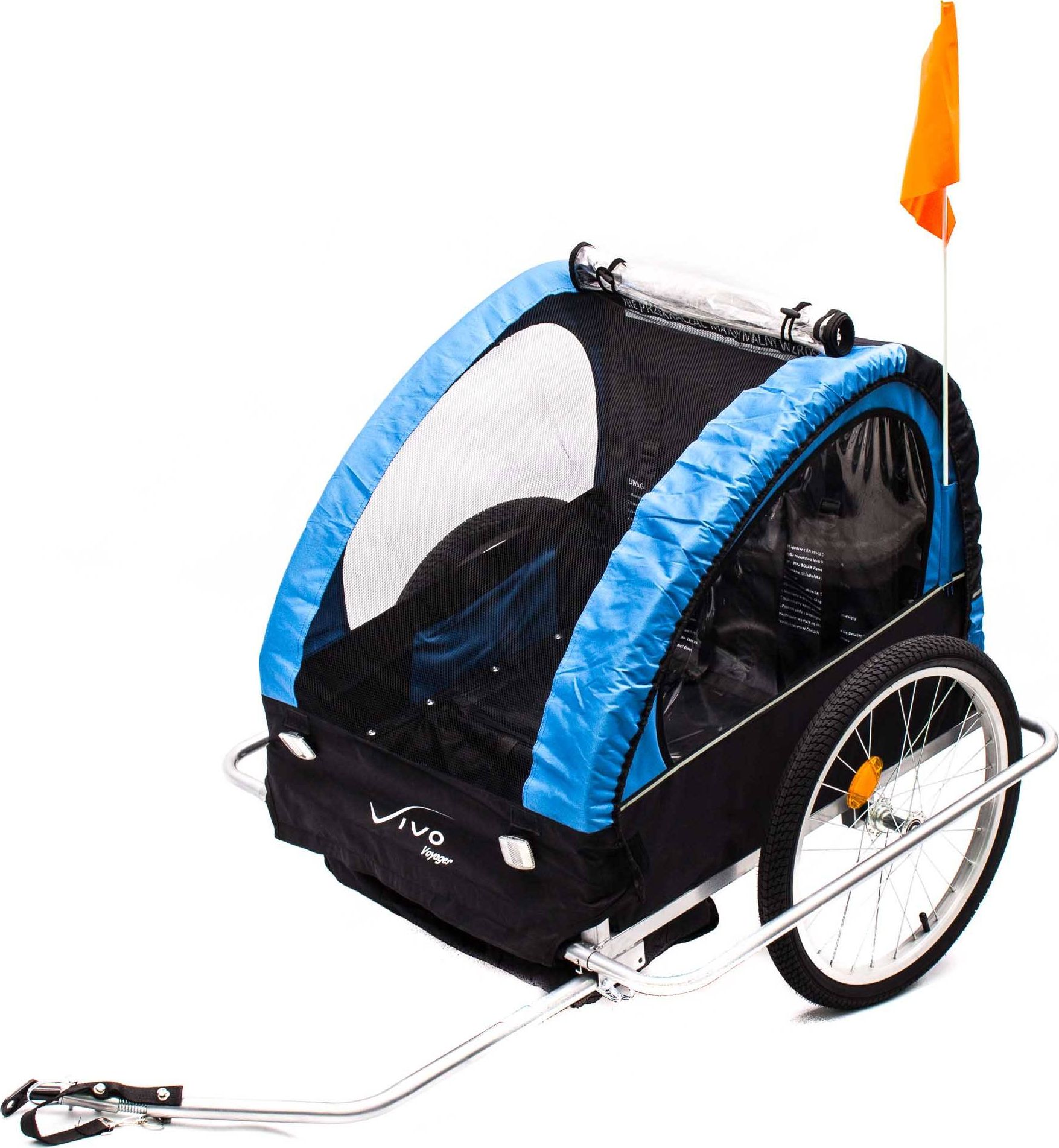 Vivo Przyczepka rowerowa Voyager BT-004 czarno-niebieska