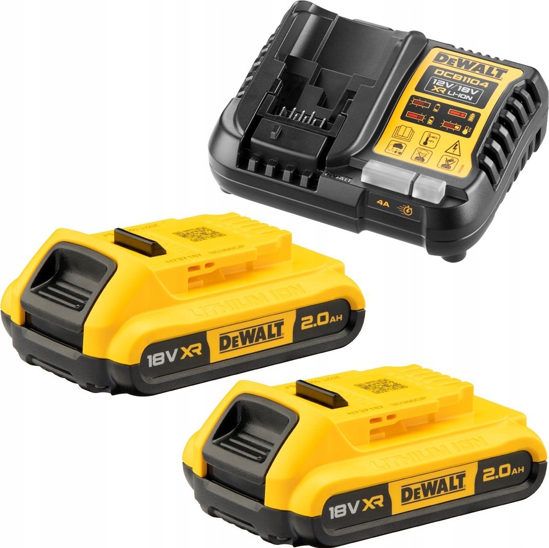 Dewalt DEWALT ŁADOWARKA DCB1104 +2x2,0Ah DCB1104D2