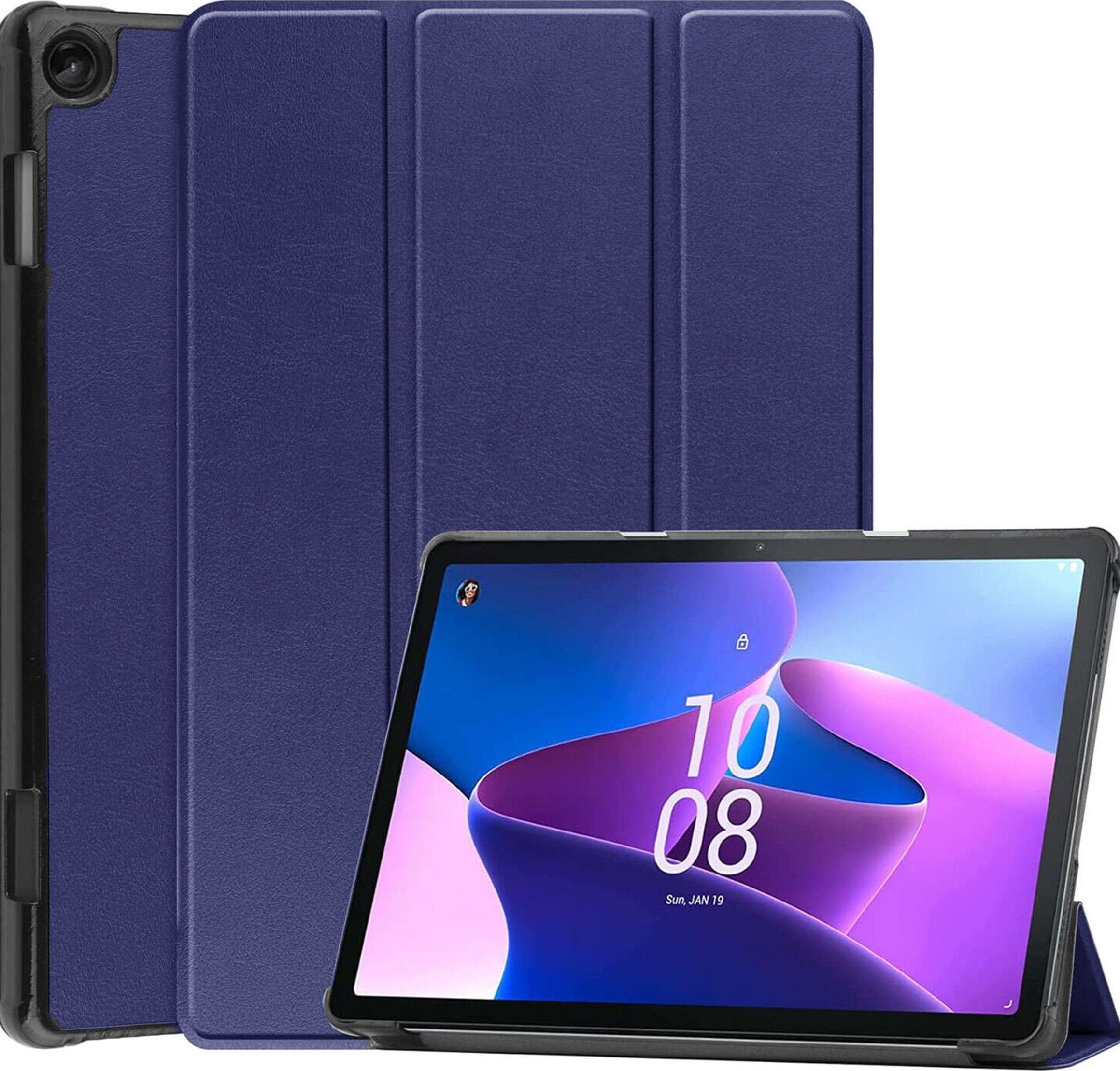 Etui na tablet Alogy Etui na tablet Lenovo Tab M10 3gen 3 GEN 10.1 2022 TB328FU TB328XU obudowa Case Book Cover Granatowy