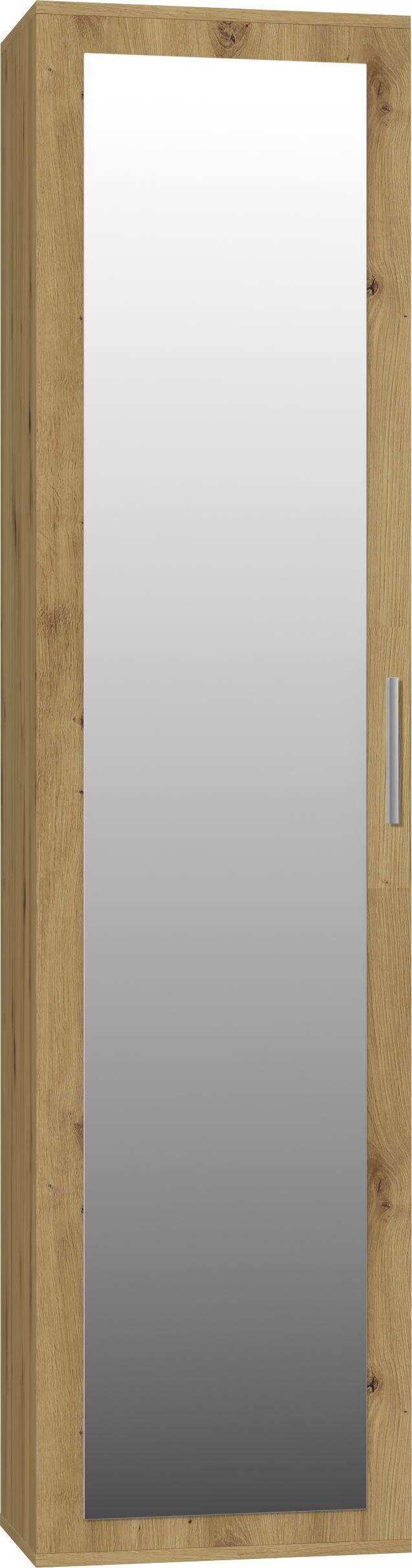 Topeshop SZAFA DUO LUSTRO WIESZAK PRZEDPOKÓJ DĄB ARTISAN