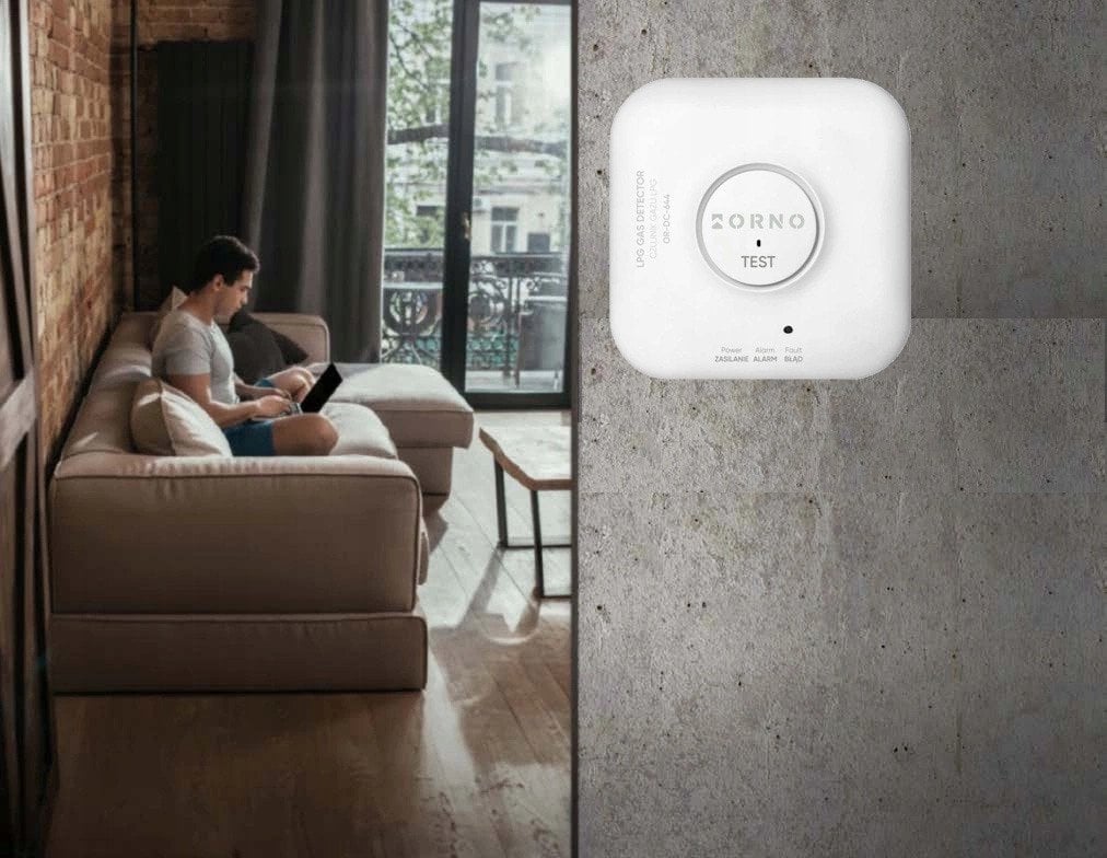Orno Czujnik gazu LPG, 230 V AC, żywotność czujnika 5 lat, Tuya Smart Wi-Fi