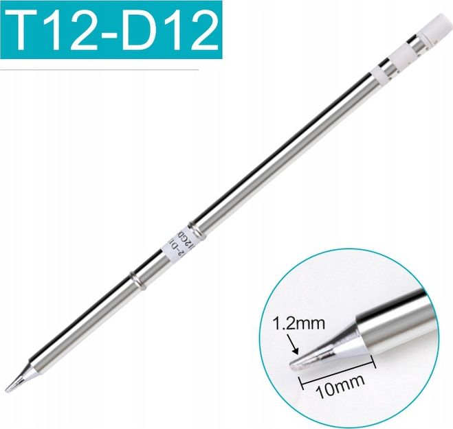 Techrebal GROT Z GRZAŁKĄ AOYUE HAKKO DŁUTO 1,2MM T12-D12