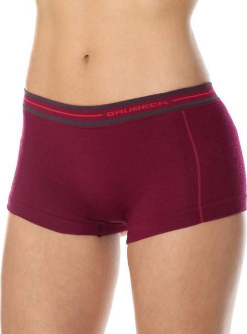 Brubeck BX10860 Bokserki damskie ACTIVE WOOL śliwkowy L