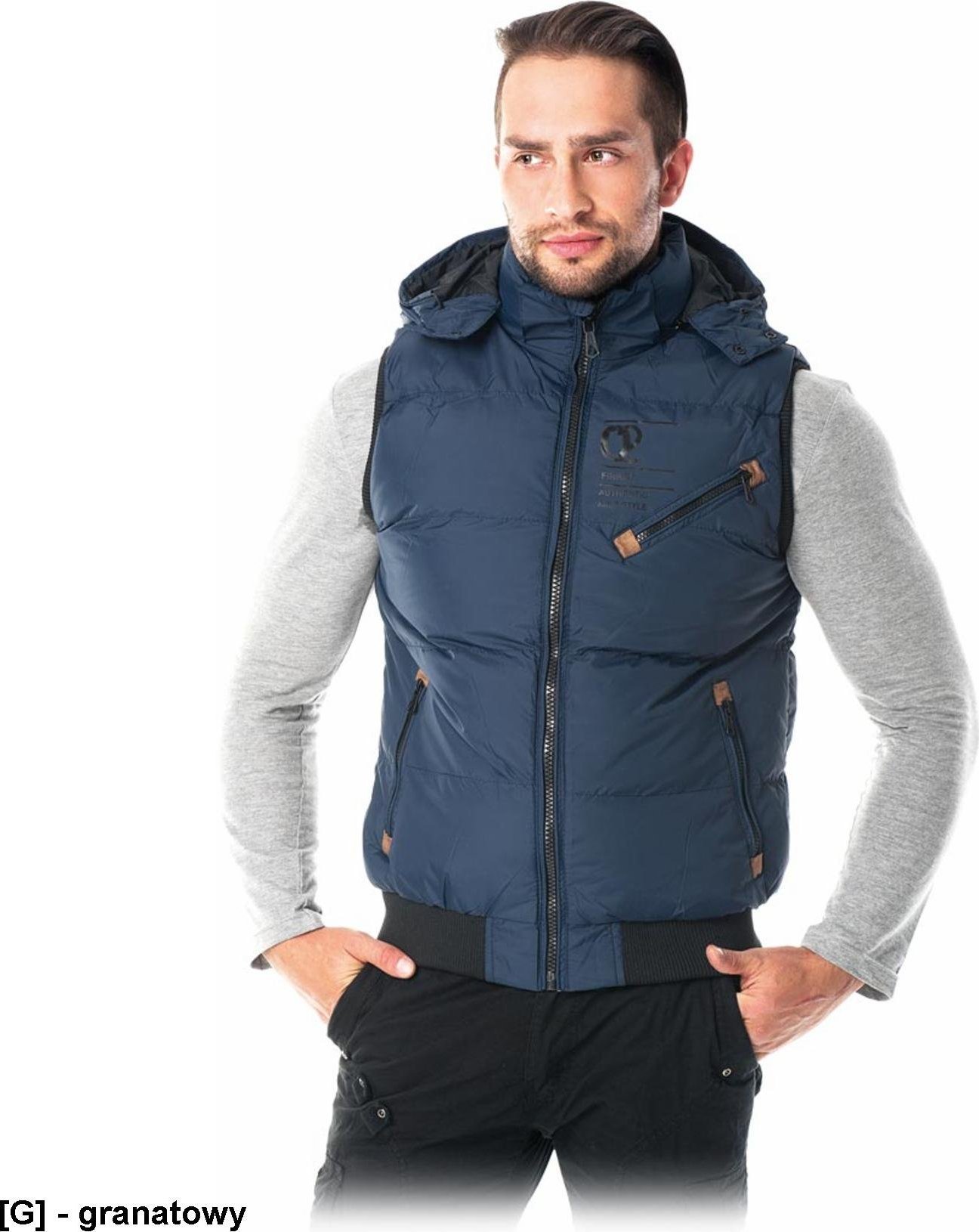 R.E.I.S. SCORPION - bezrękawnik ocieplany z kapturem M