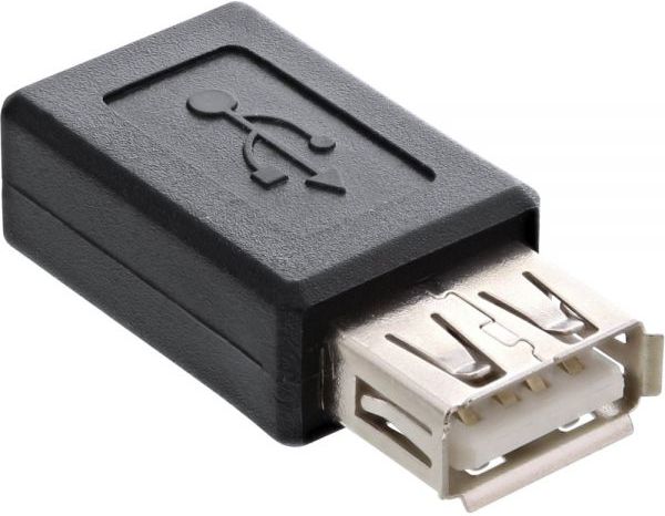 Adapter USB InLine microUSB - USB Czarny (31613)