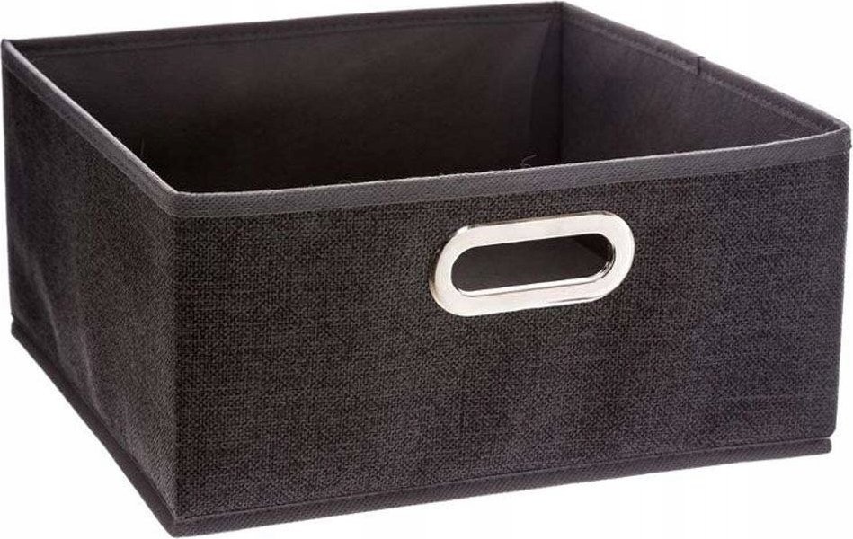 5five Pojemnik tekstylny do przechowywania, pudełko na ubrania, 31 x 15 cm, kolor czarny