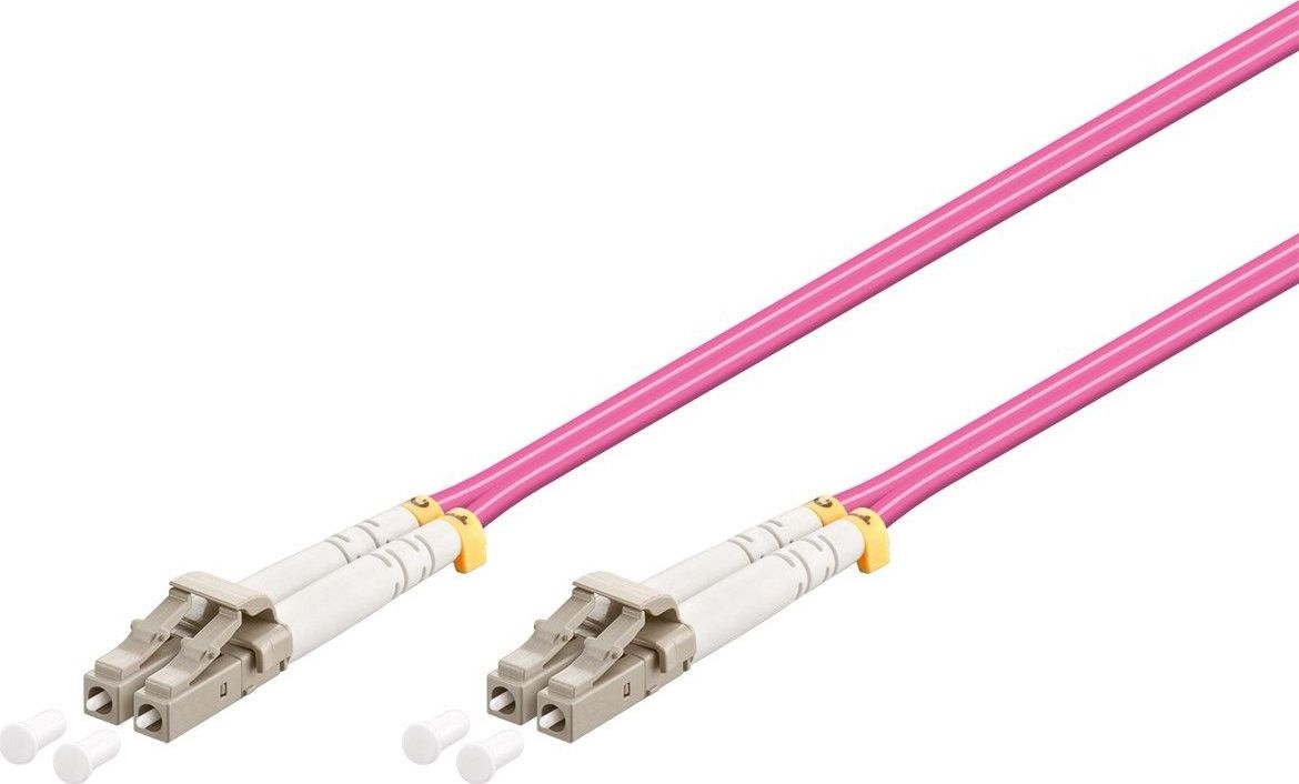 Goobay Wentronic goobay - Network Cable - LC Multi-Mode (M) to LC Multi-Mode (M) - 1 m - Fiber - 50/125 Micrometer - OM4 - Halogen Free - Violet (9593