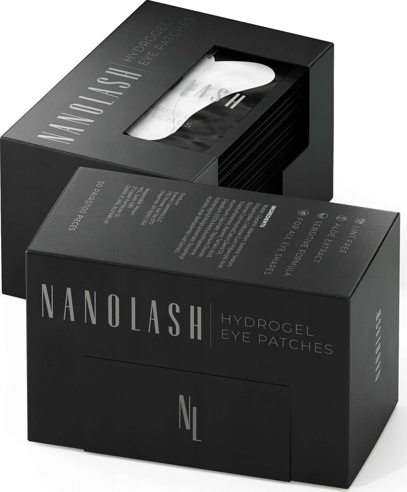 NANOLASH_Hydrożelowe płatki do przedłużania rzęs 50 par