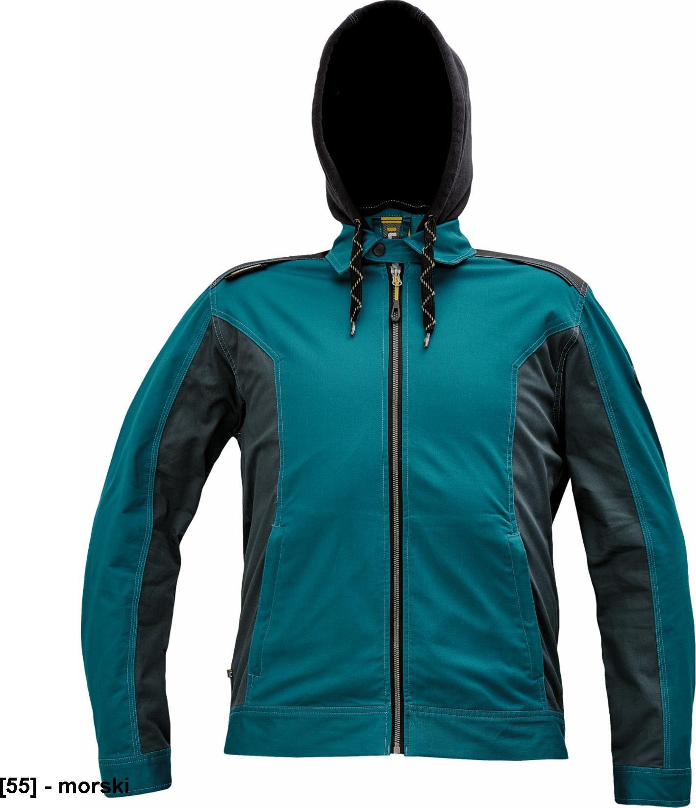 CERVA DAYBORO kurtka - męska, odczepiany kaptur, odblaskowe elementy, 100 % TRIFIBETEX - morski 58