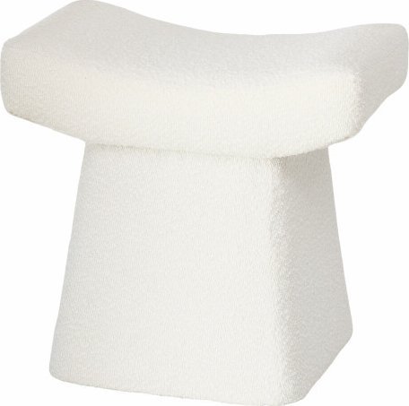 Taboret w pluszowym obiciu LIDAL, wys. 45 cm