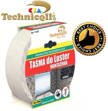 Taśma montażowa dwustronna do luster 5m x 9mm rolka (C2-T345)