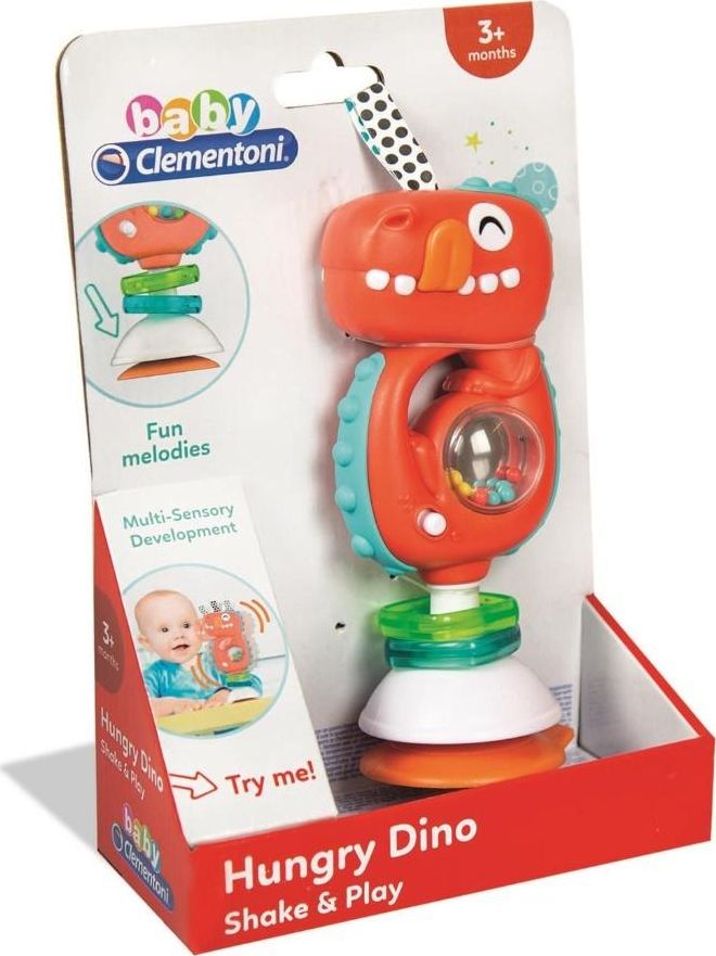 Clementoni -GRZECHOTKA B/O 15X7X22 CLM DINOZAUR B/C