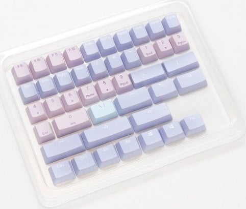 Ducky Ducky Macaron PBT Doubleshot Set - 133 Keycaps, ANSI-US-Layout