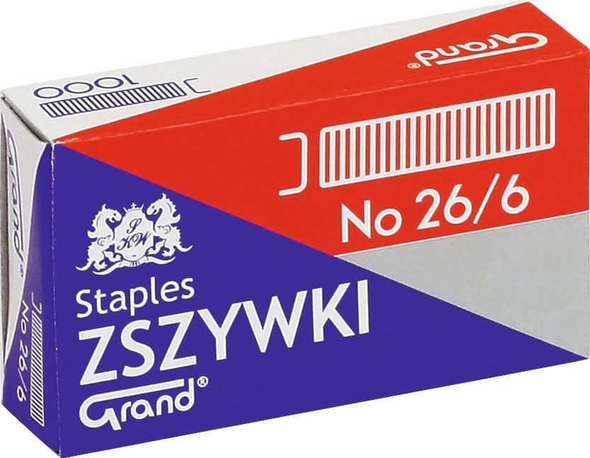 Grand Zszywki 26/6 (1000szt*10) GRAND