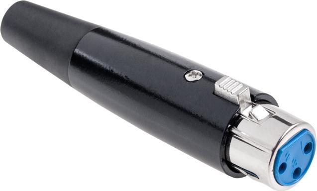 Wtyk mikrofonowy żeńsk.black CK3544