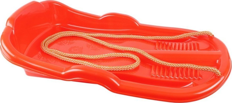 Technok Sanki Plastikowe Ślizg Ze Sznurkiem Czerwone 6481