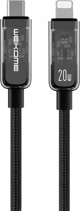 Kabel USB Wekome USB-C - Lightning 1.2 m Czarny (WK-WDC-181_BLACK)