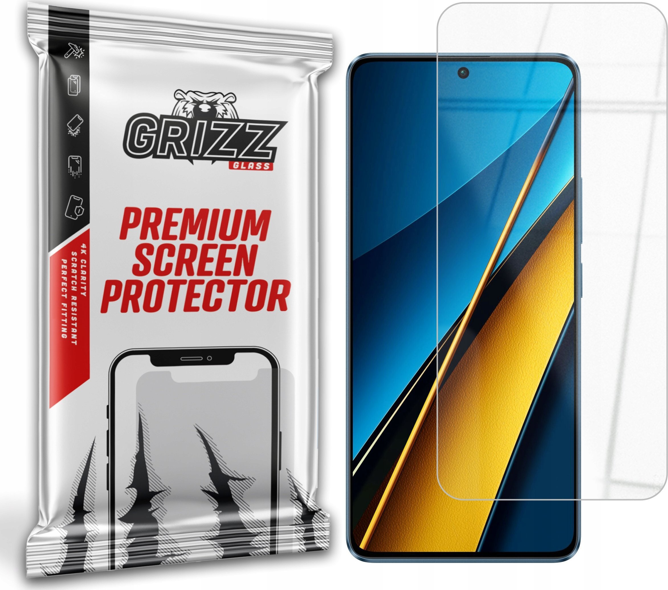 GrizzGlass Szkło hybrydowe GrizzGlass HybridGlass do Xiaomi Poco X6