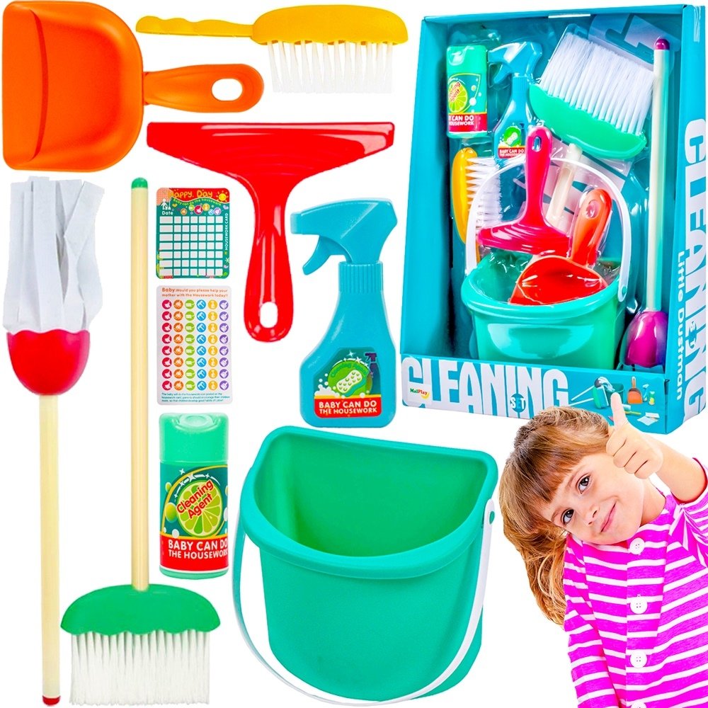 Zestaw do Sprzątania z Mopem 10 elementów